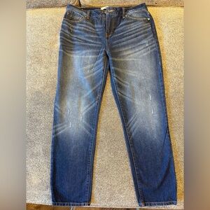 CAbi New Women's Straight Leg Jeans in Dark Blue